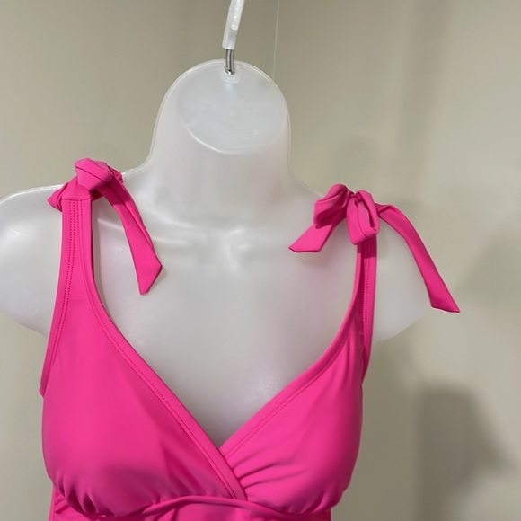 NWOT Isabel Maternity Pink One Piece Swim Suit.  Size S small 4/6 - Picture 5 of 11